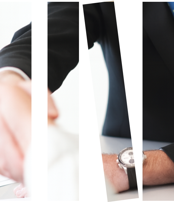 Dos personas se dan la mano con traje formal, simbolizando acuerdo y asesoría en derecho laboral por parte de Javaloyes Legal.