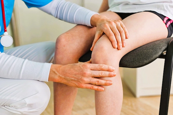 Exploración de rodilla por especialista, relacionada con incapacidad permanente por condromalacia rotuliana, desgaste del cartílago.